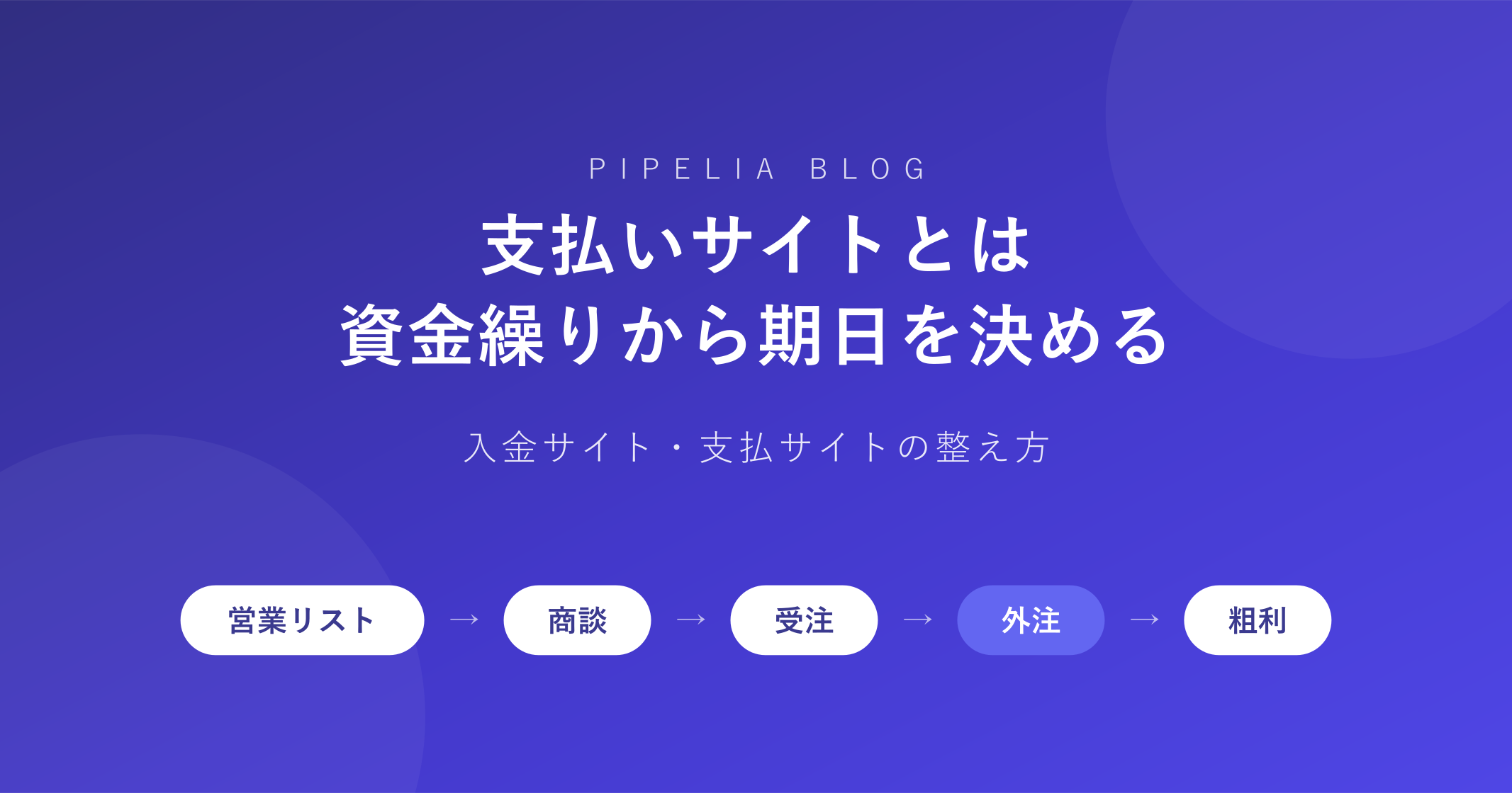 支払いサイトとは——受託が入金と支払の期日を資金繰りから決める方法