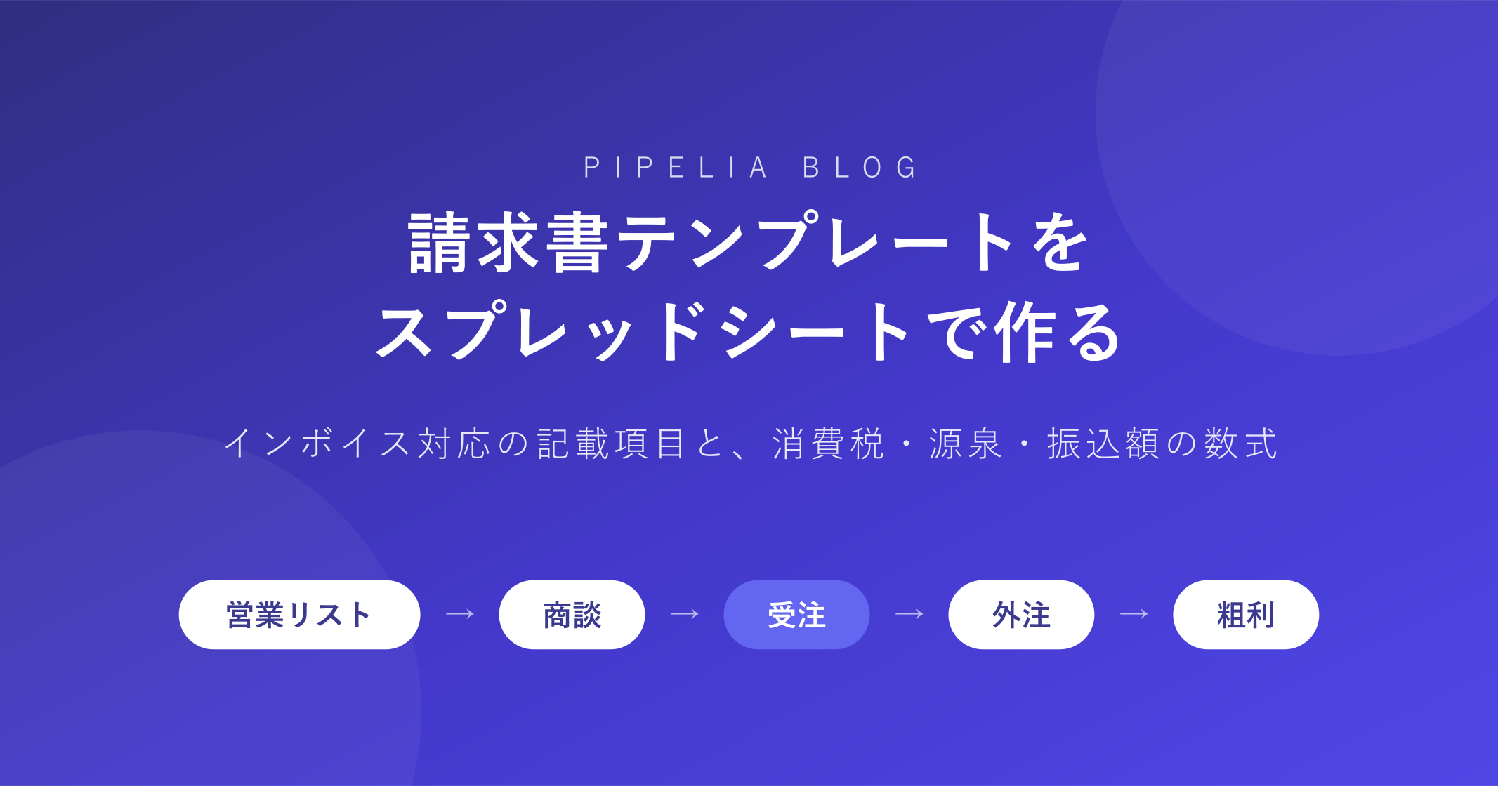 請求書テンプレートをスプレッドシートで作る——インボイス対応の項目と数式